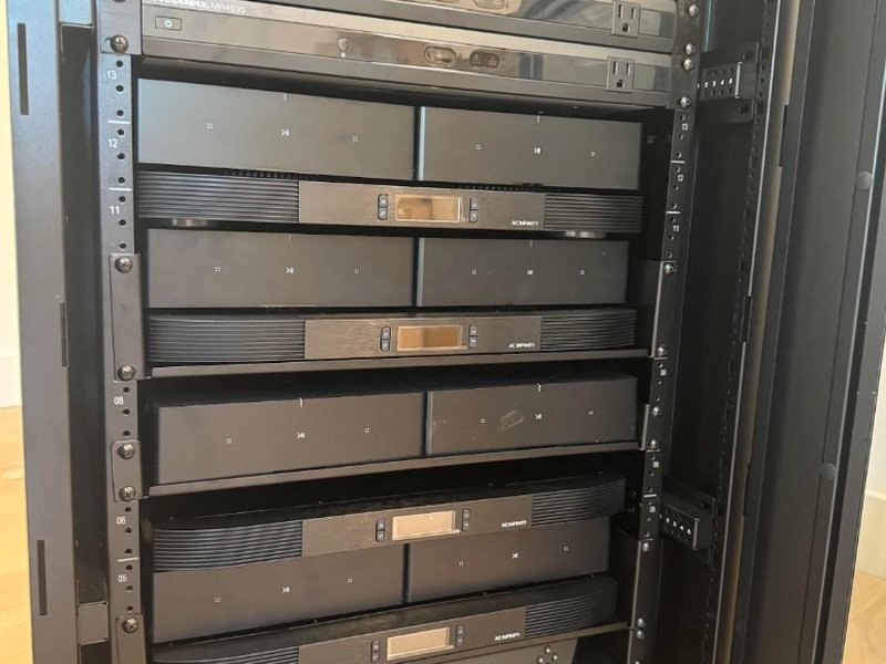 Sonos Multi-Zone Audio Equipment Rack
