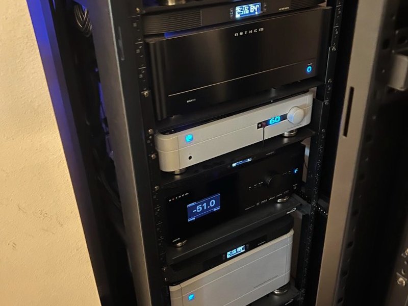 Anthem AV Processor and Amplifier Rack