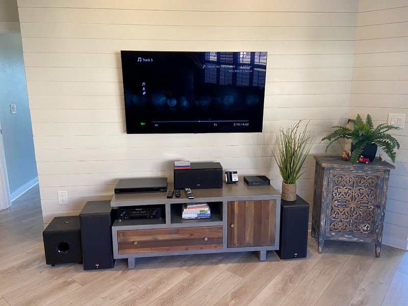Premium Home Theater on Shiplap Wall