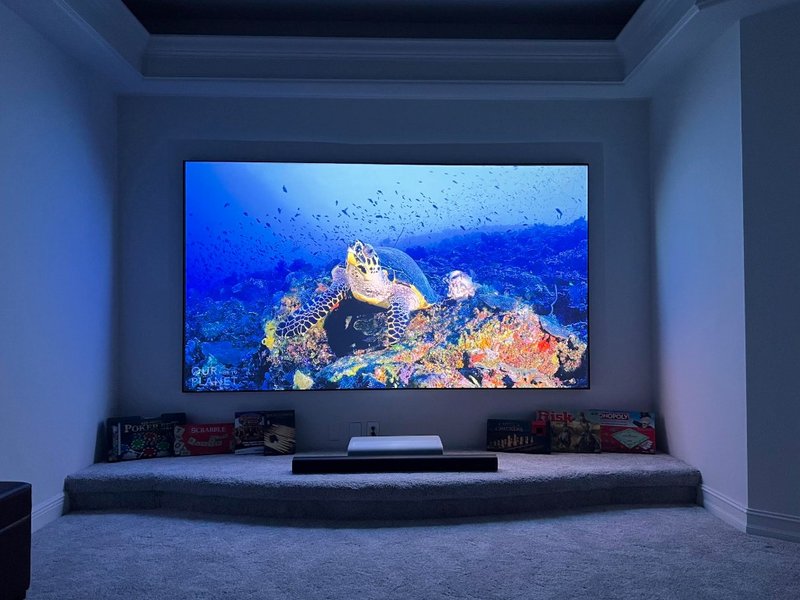 Ultra Short Throw Projector Media Room