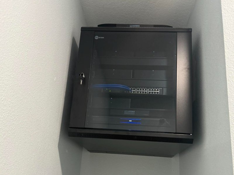 Wall-Mounted Network Equipment Rack